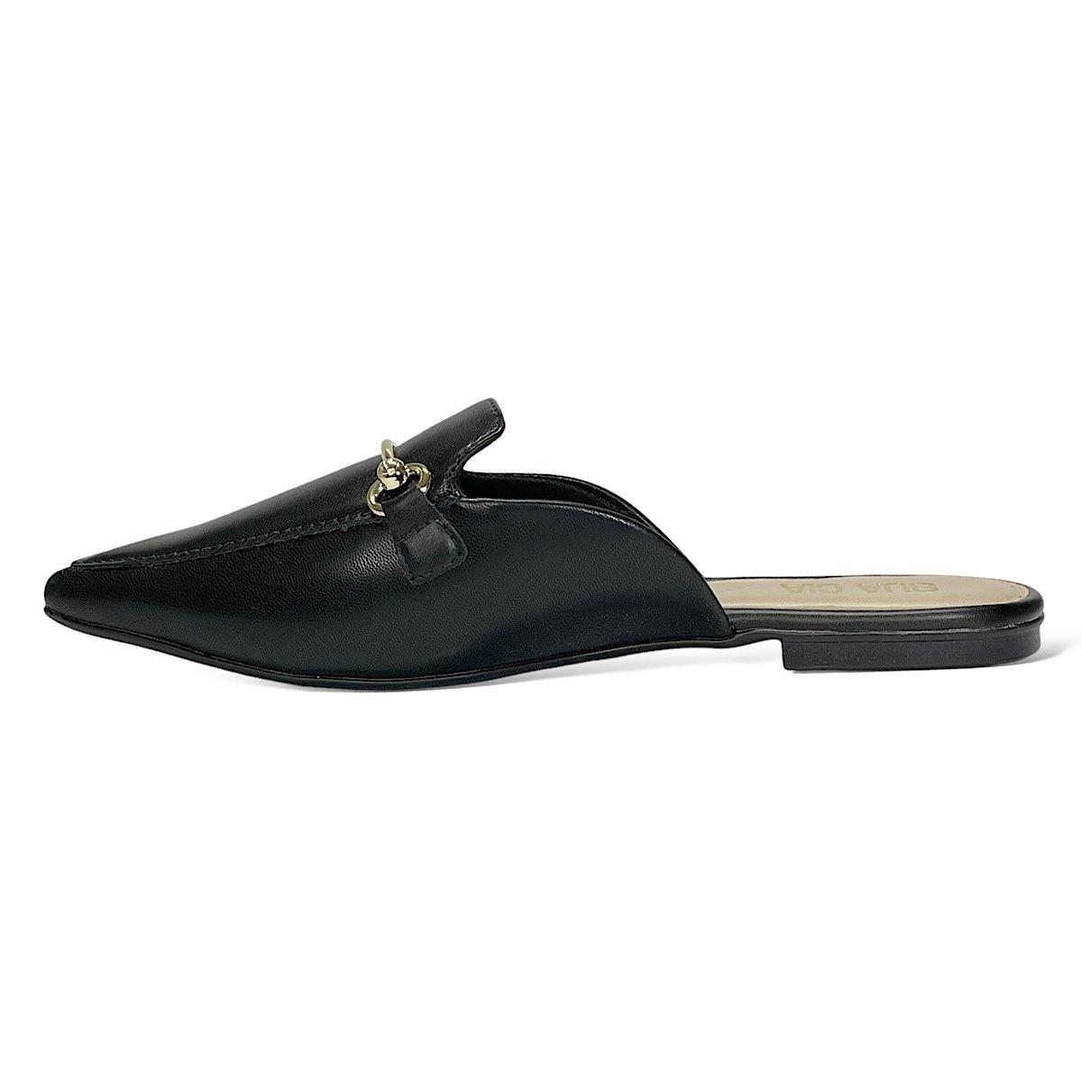 Mule Sua Cia Bico Fino Ana Castela 8189.15626 Preto Preto 3