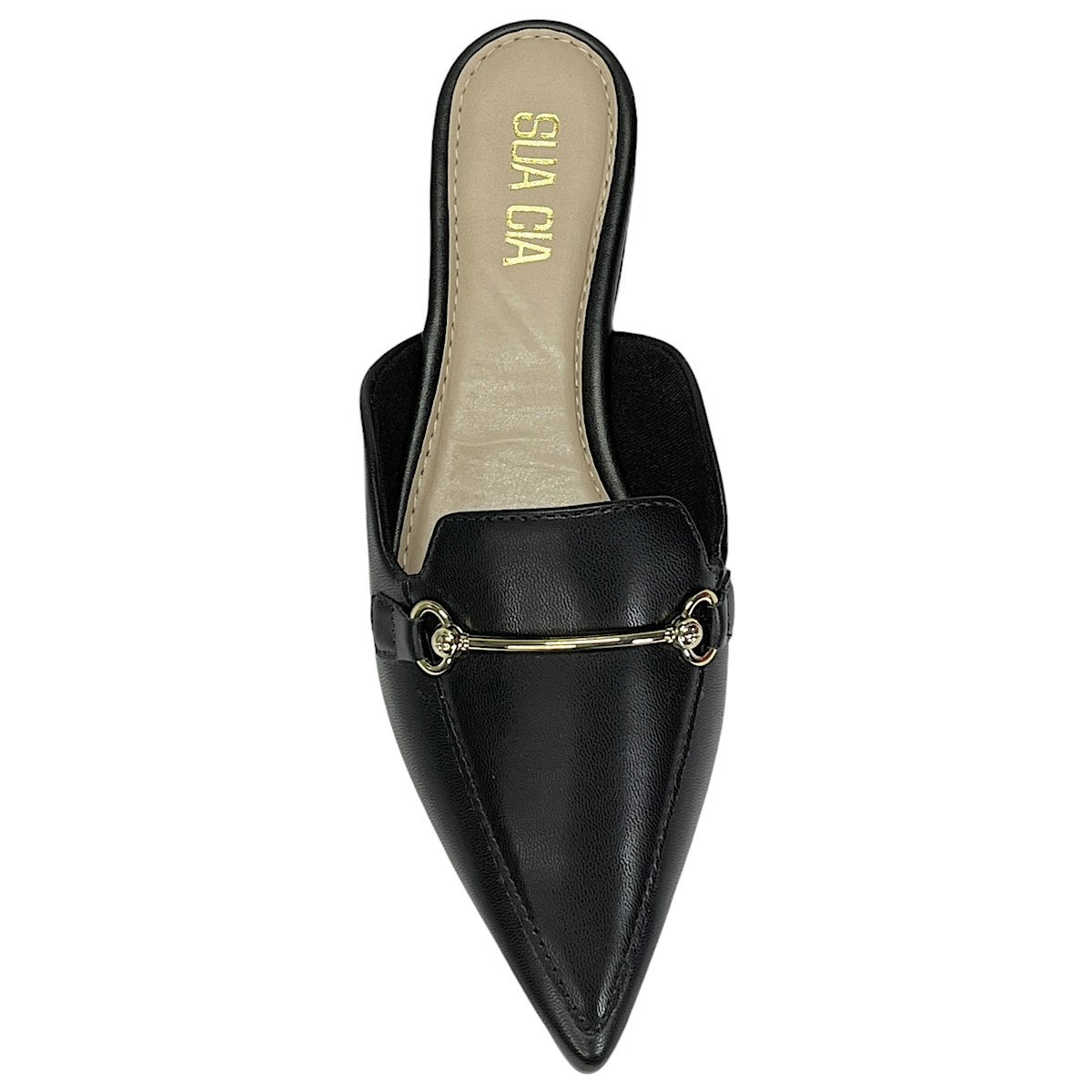 Mule Sua Cia Bico Fino Ana Castela 8189.15626 Preto Preto 4