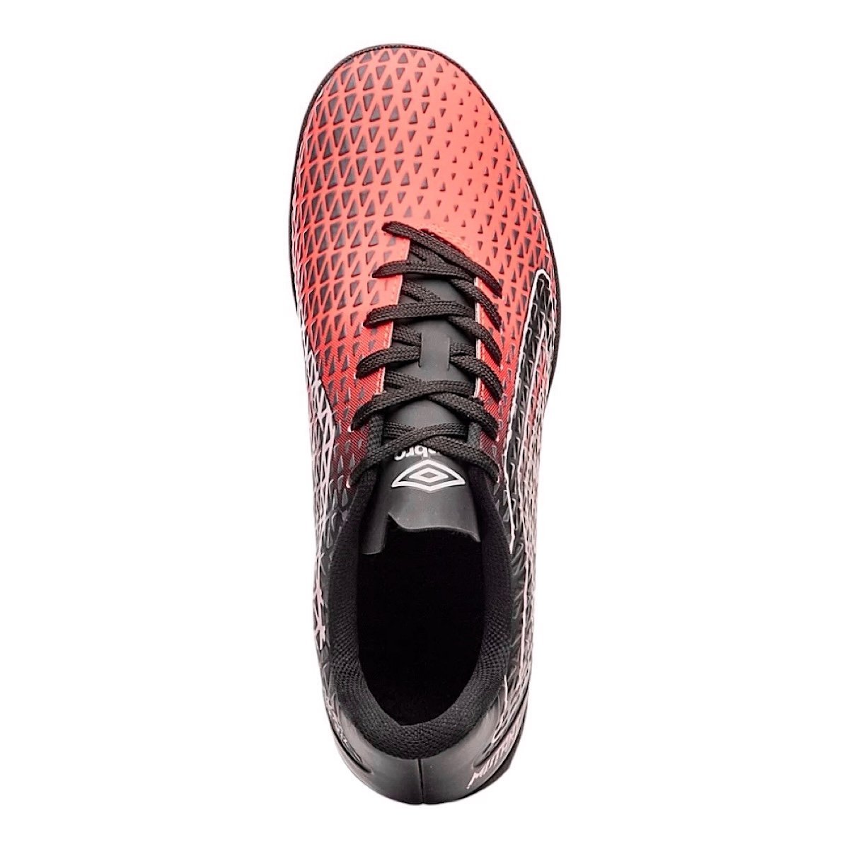 Chuteira Umbro Society Mutant Adulto U01FB00251 Coral/Preto Laranja/Preto 4