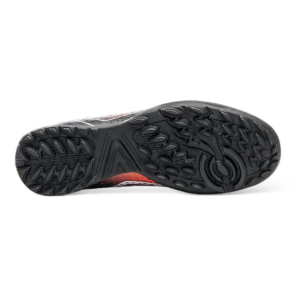 Chuteira Umbro Society Mutant Adulto U01FB00251 Coral/Preto Laranja/Preto 6