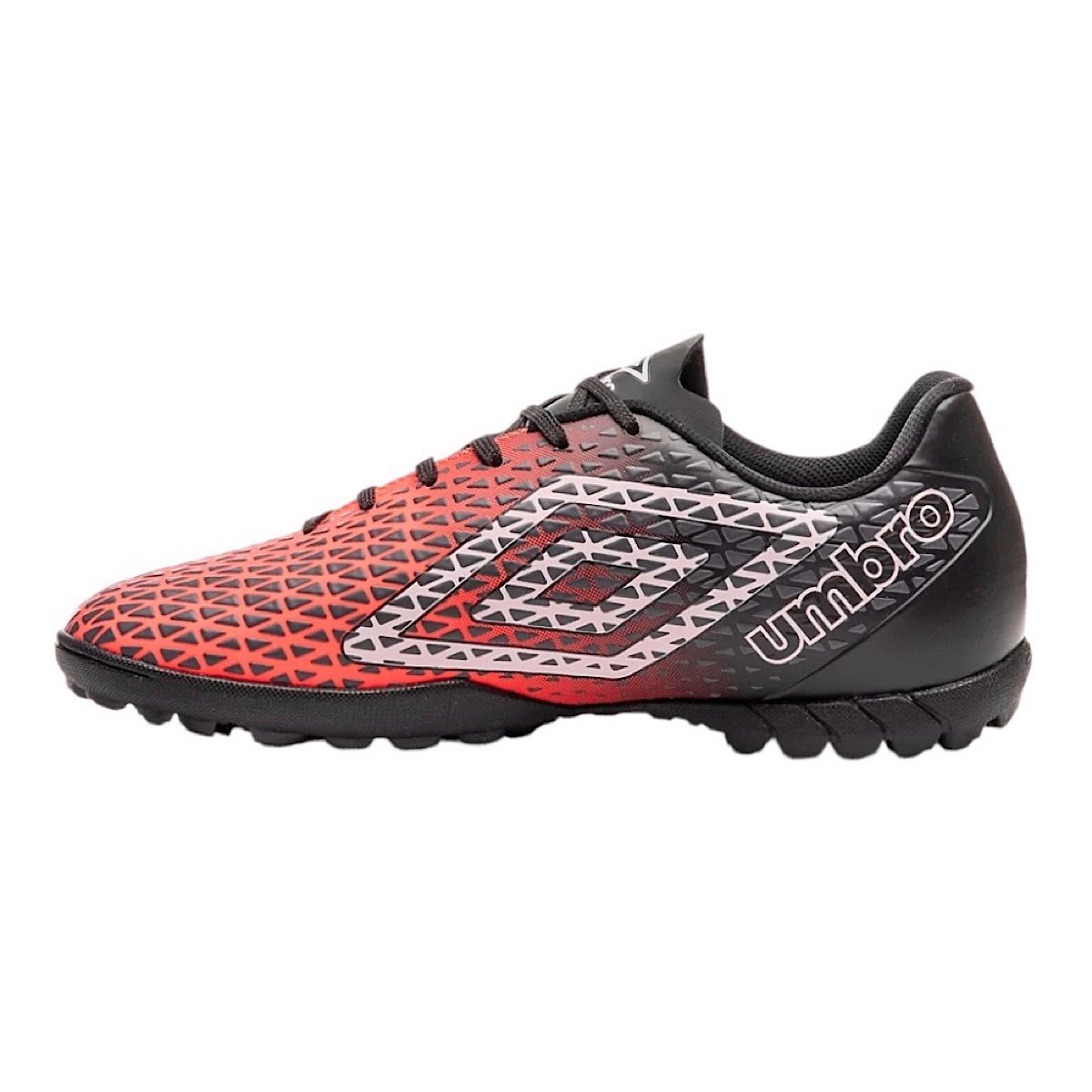 Chuteira Umbro Society Mutant Adulto U01FB00251 Coral/Preto Laranja/Preto 3