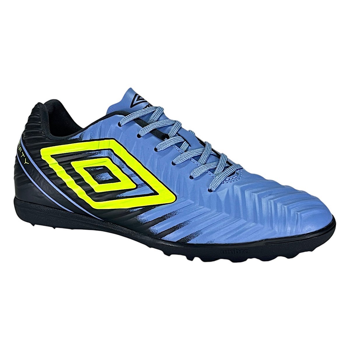 Chuteira Umbro Society Fifty V U03FB00165 Azul/Preto/Lima Azul/Preto 2