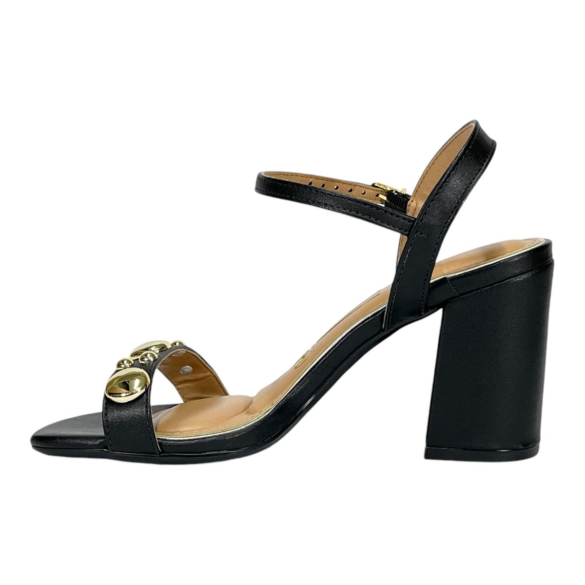 Sandália Vizzano Feminina Salto Bloco 6409.216 Preto Preto 3