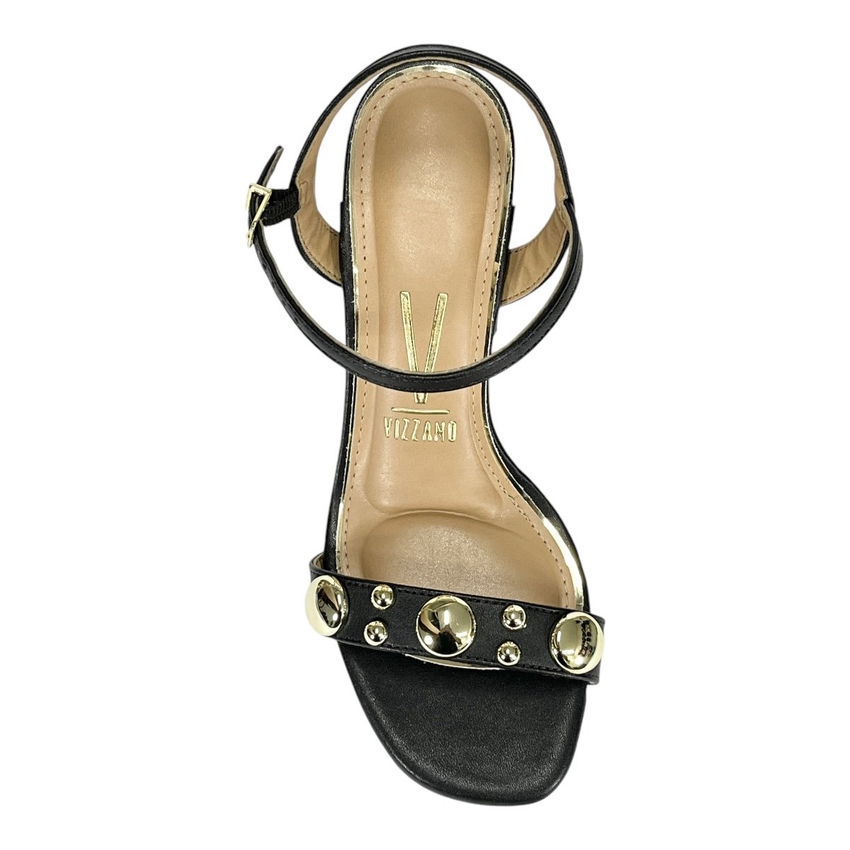 Sandália Vizzano Feminina Salto Bloco 6409.216 Preto Preto 4