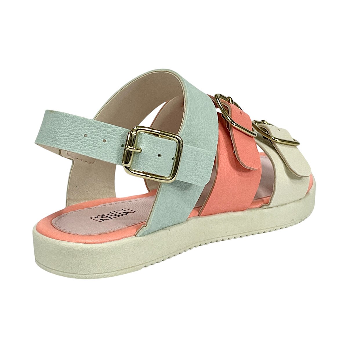 Sandália Klin Infantil Lolinha 421042 Azul Acqua/Coral Azul/laranja 5