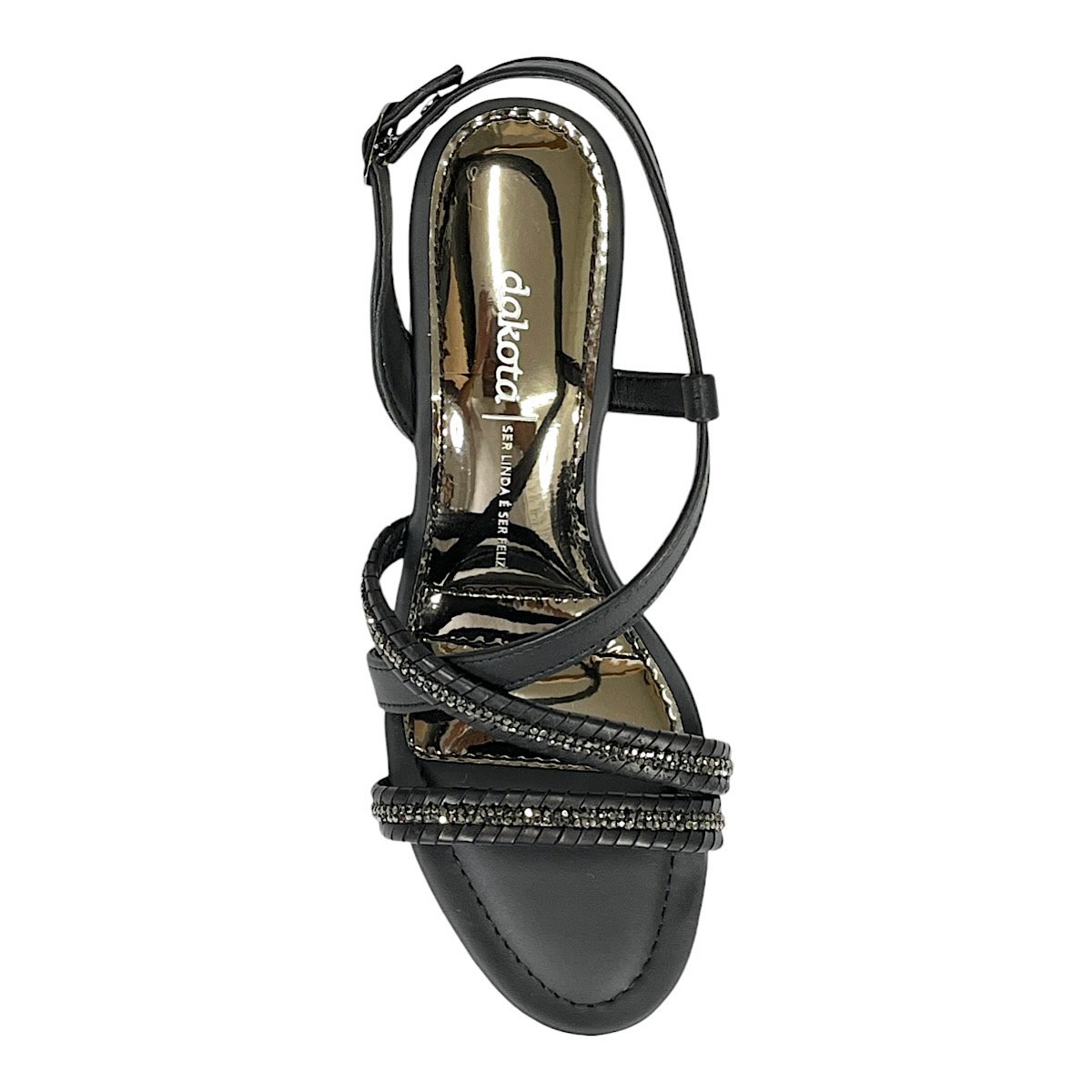Sandália Dakota Feminina Salto Alto Y7932 Preto Preto 4