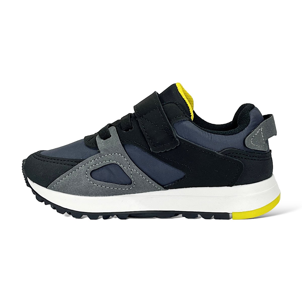 Tênis Klin Walk Mini 216123 Grafite/Preto/Amarelo Cinza/Preto 3