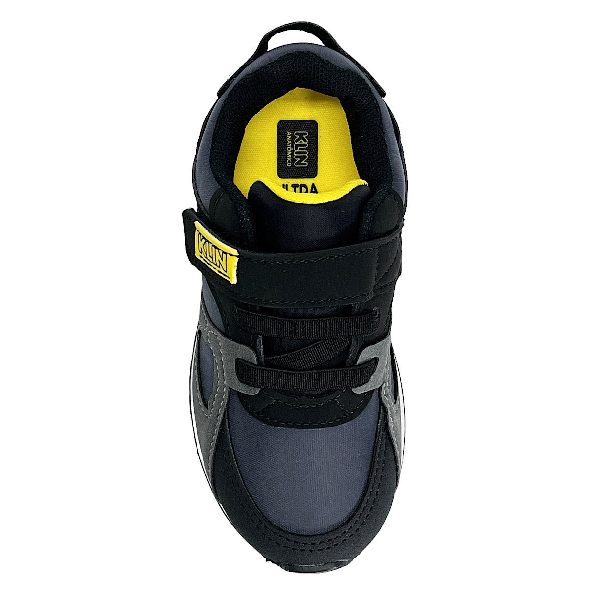 Tênis Klin Walk Mini 216123 Grafite/Preto/Amarelo Cinza/Preto 4