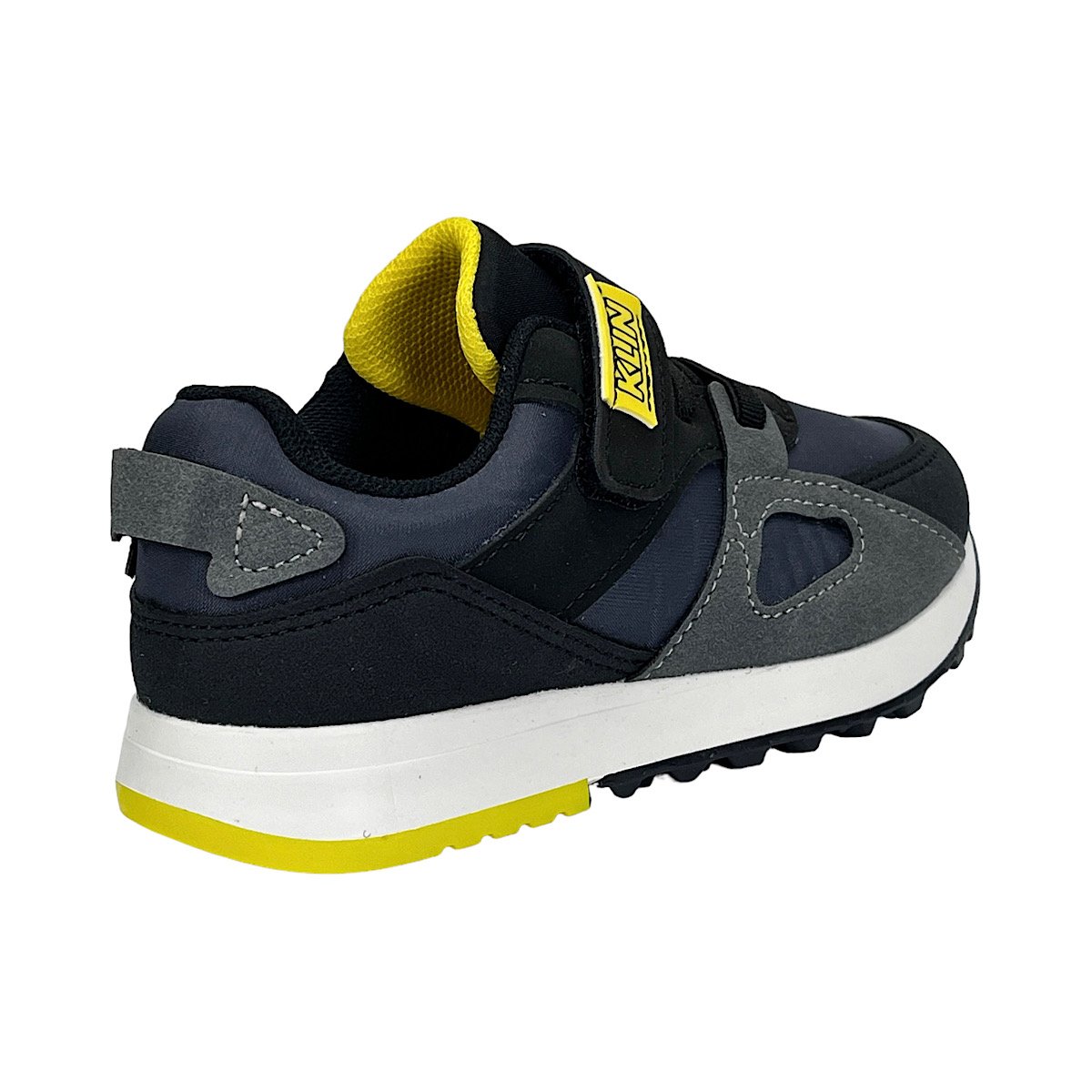 Tênis Klin Walk Mini 216123 Grafite/Preto/Amarelo Cinza/Preto 5