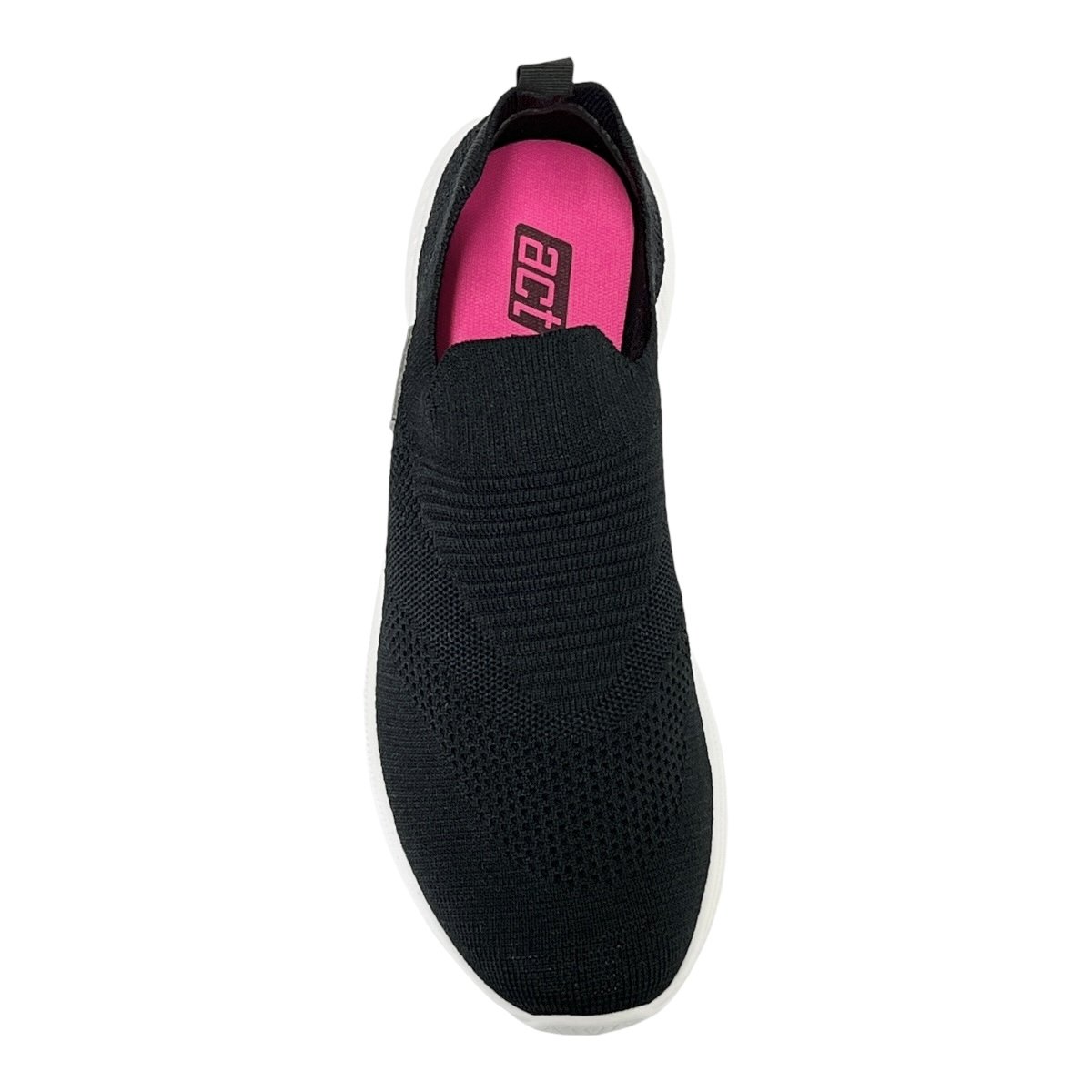 Tênis Actvitta Feminino Calce Fácil 4829.317 Preto/Branco Preto 4