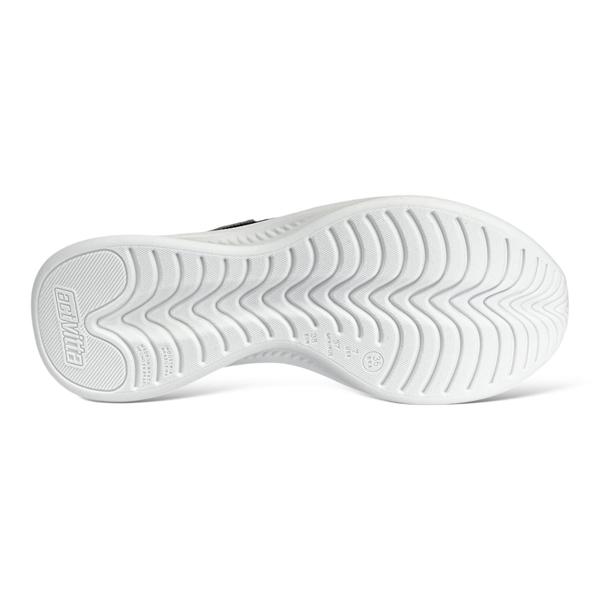 Tênis Actvitta Feminino Calce Fácil 4829.317 Preto/Branco Preto 6