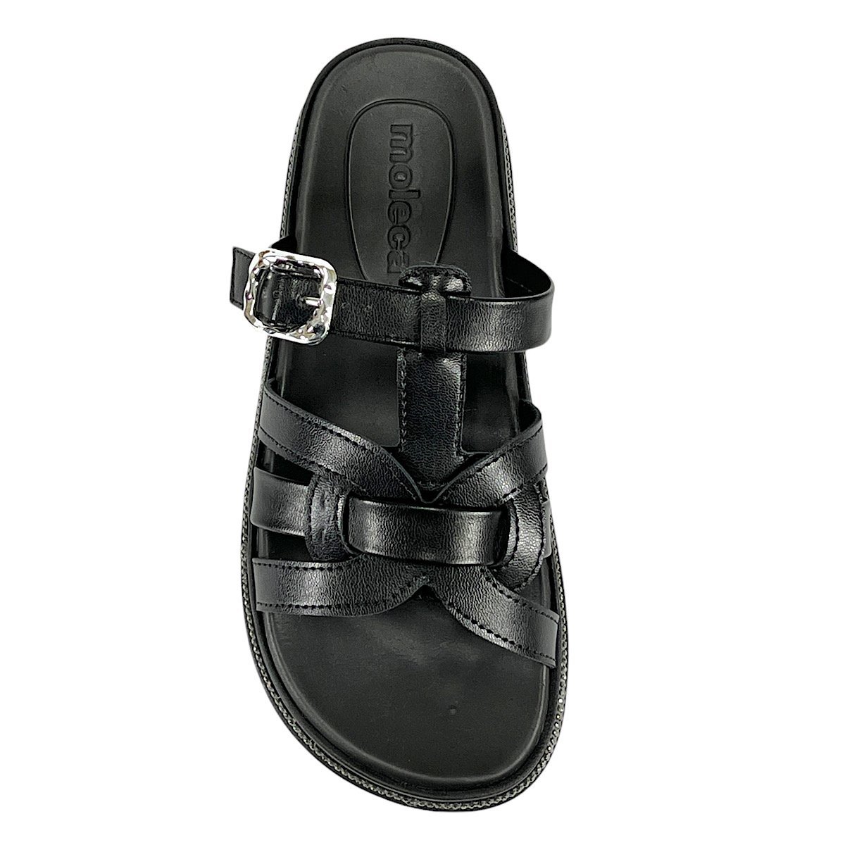 Tamanco Moleca Papete Feminina 5509.202 Preto Preto 4
