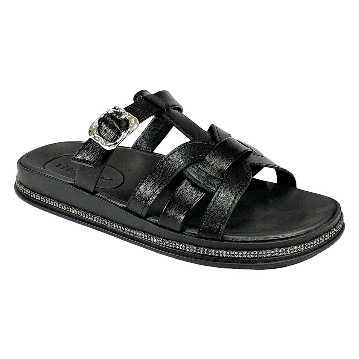 Tamanco Moleca Papete Feminina 5509.202 Preto Preto 1