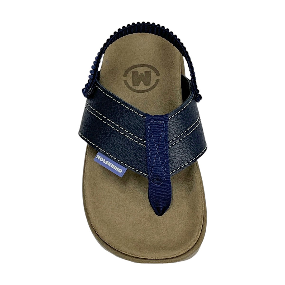 Chinelo Molekinho Infantil Com Elástico 2636.101 Marinho Azul 4