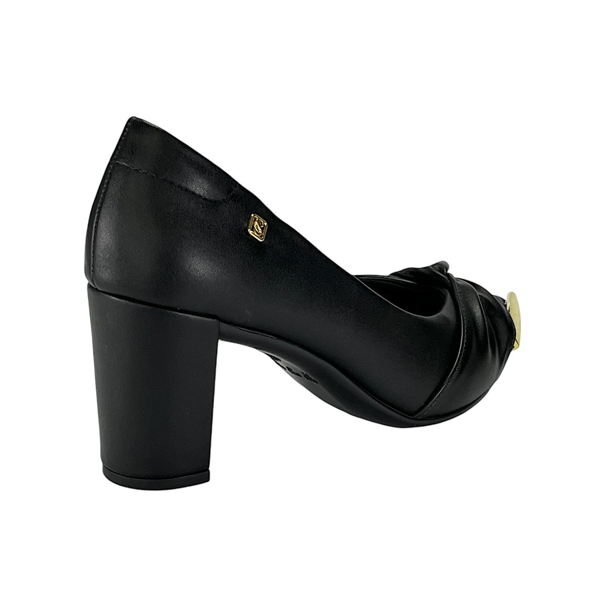 Sapato Santinelli Scarpin Salto Alto 1544-034 Preto Preto 5