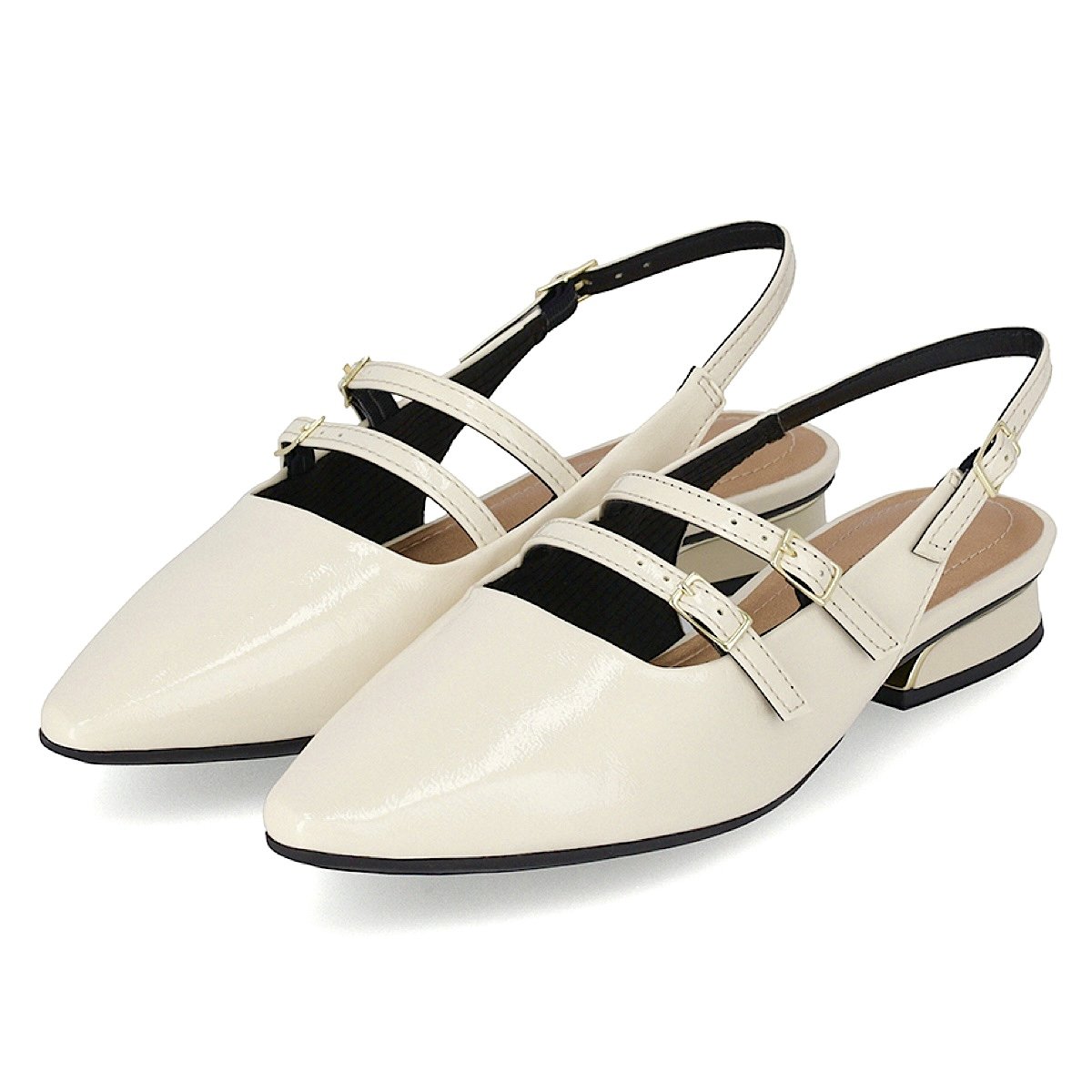 Sapato Piccadilly Slingback Maxi Silvia 279033 Off White Branco 4