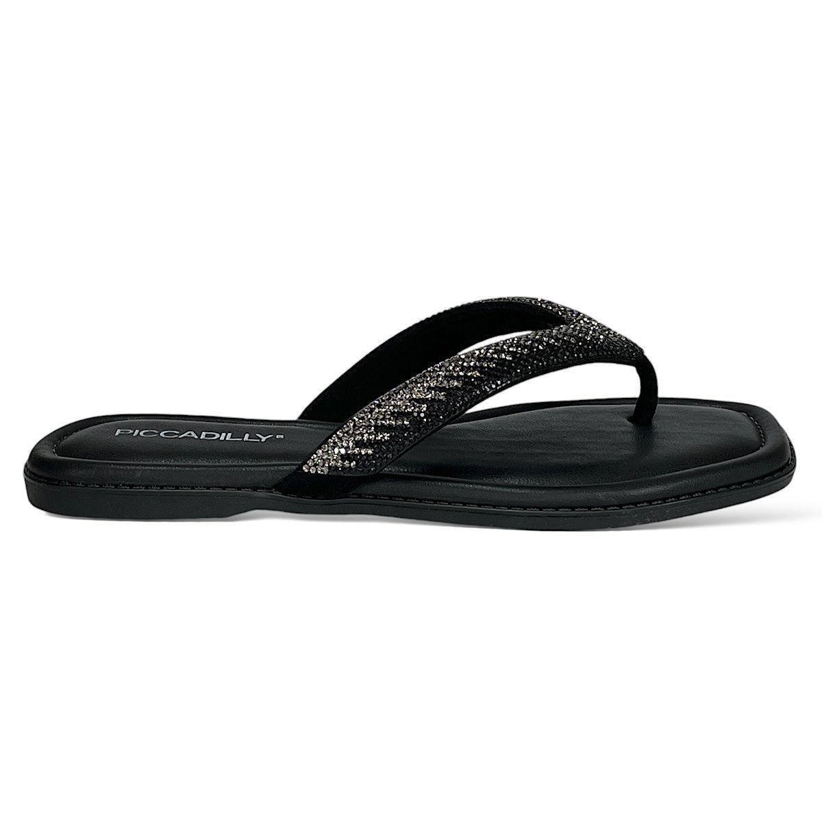 Chinelo Piccadilly Gai Rasteira 508039 Preto Preto 2