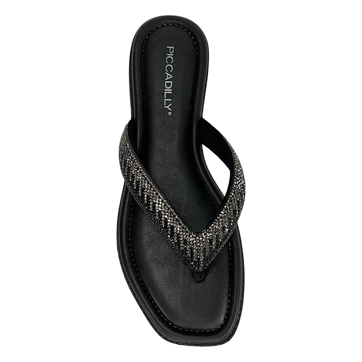 Chinelo Piccadilly Gai Rasteira 508039 Preto Preto 4