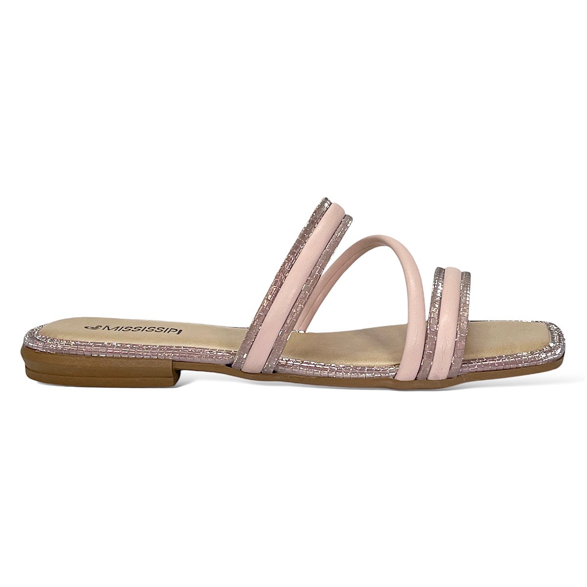 Chinelo Mississipi Flat MB041 Rosé Rosa 2