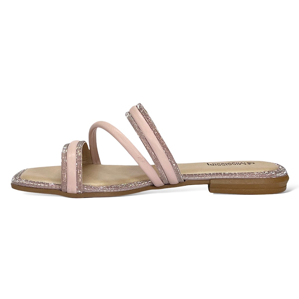 Chinelo Mississipi Flat MB041 Rosé Rosa 3