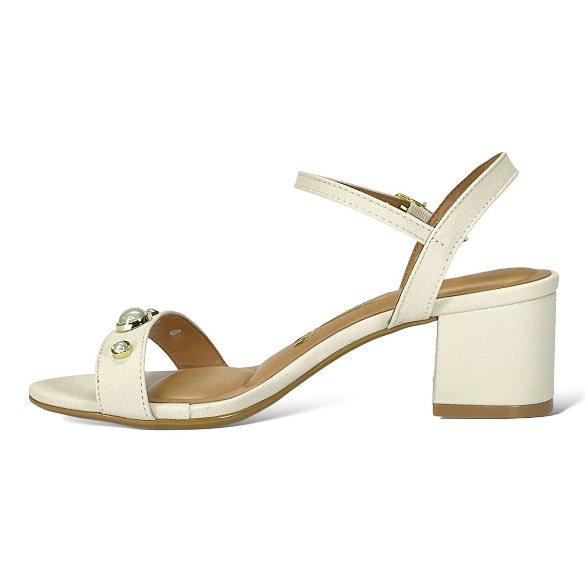 Sandália Vizzano Salto Médio 6291.1176 Off White Branco 3