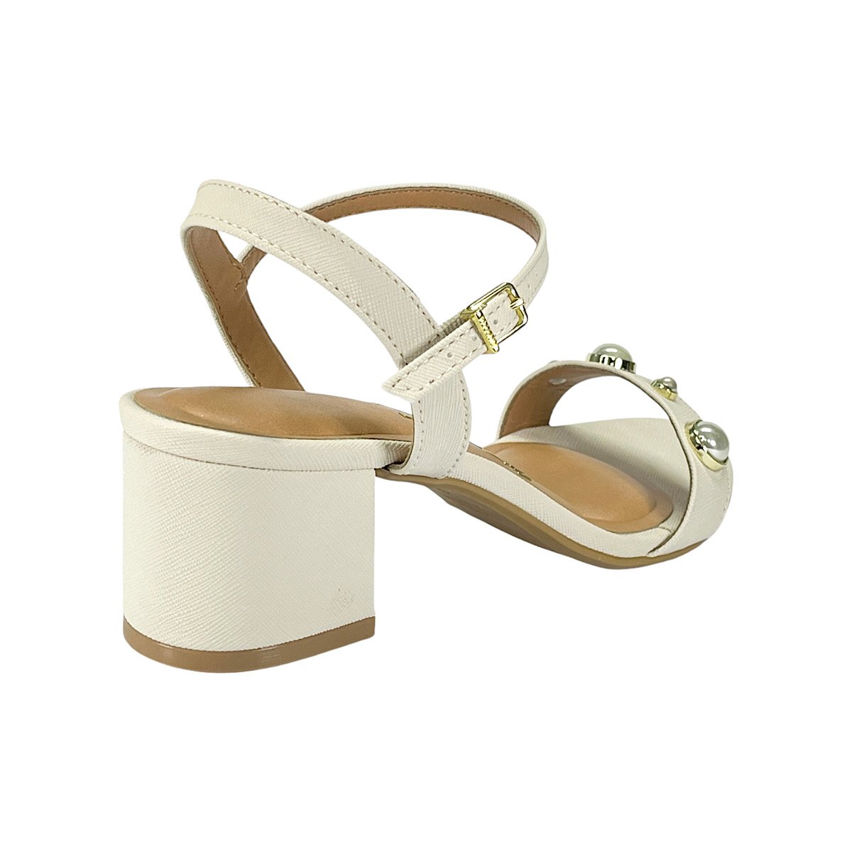 Sandália Vizzano Salto Médio 6291.1176 Off White Branco 5