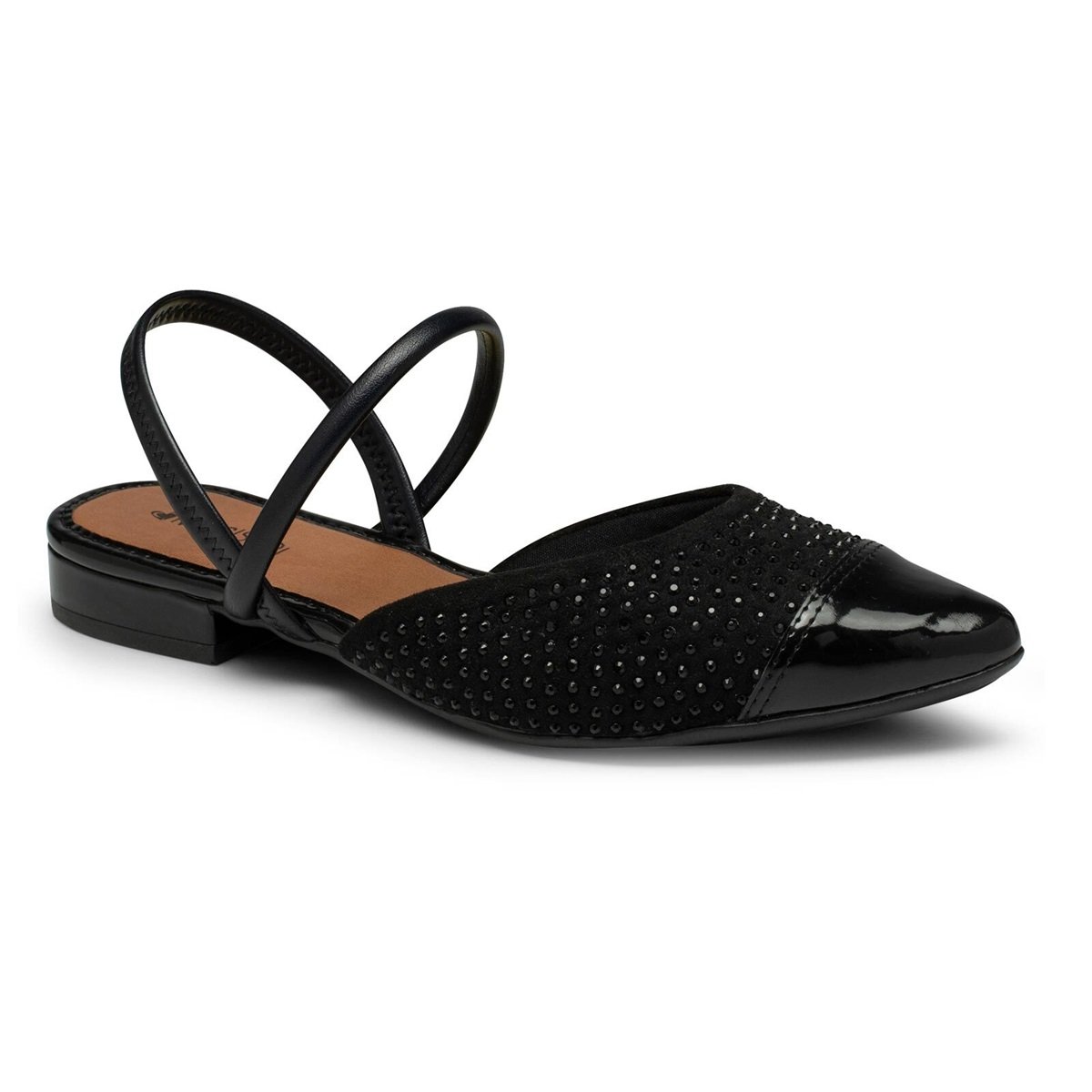 Mule Mississipi Slingback Mandang MB554 Preto Preto 1