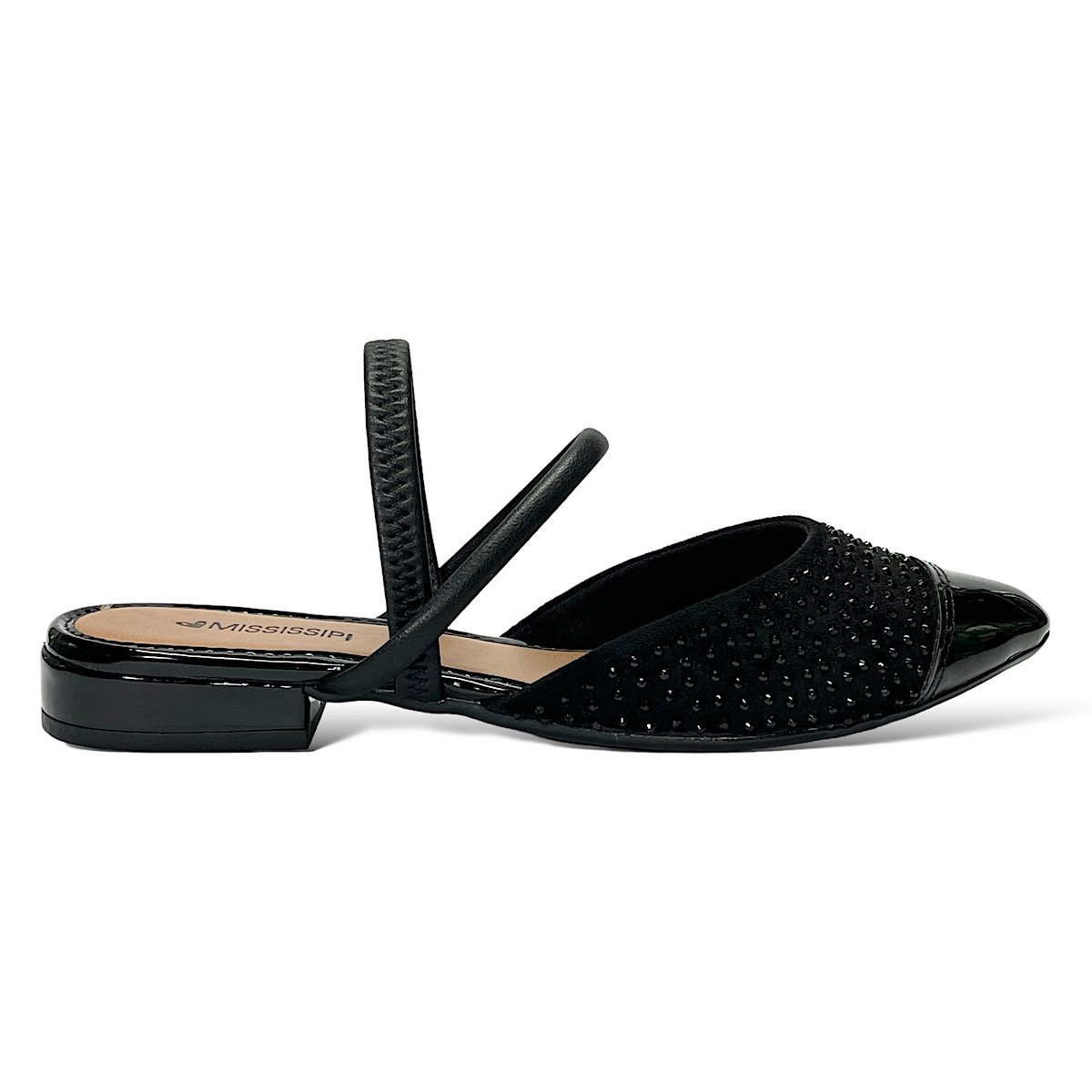 Mule Mississipi Slingback Mandang MB554 Preto Preto 2