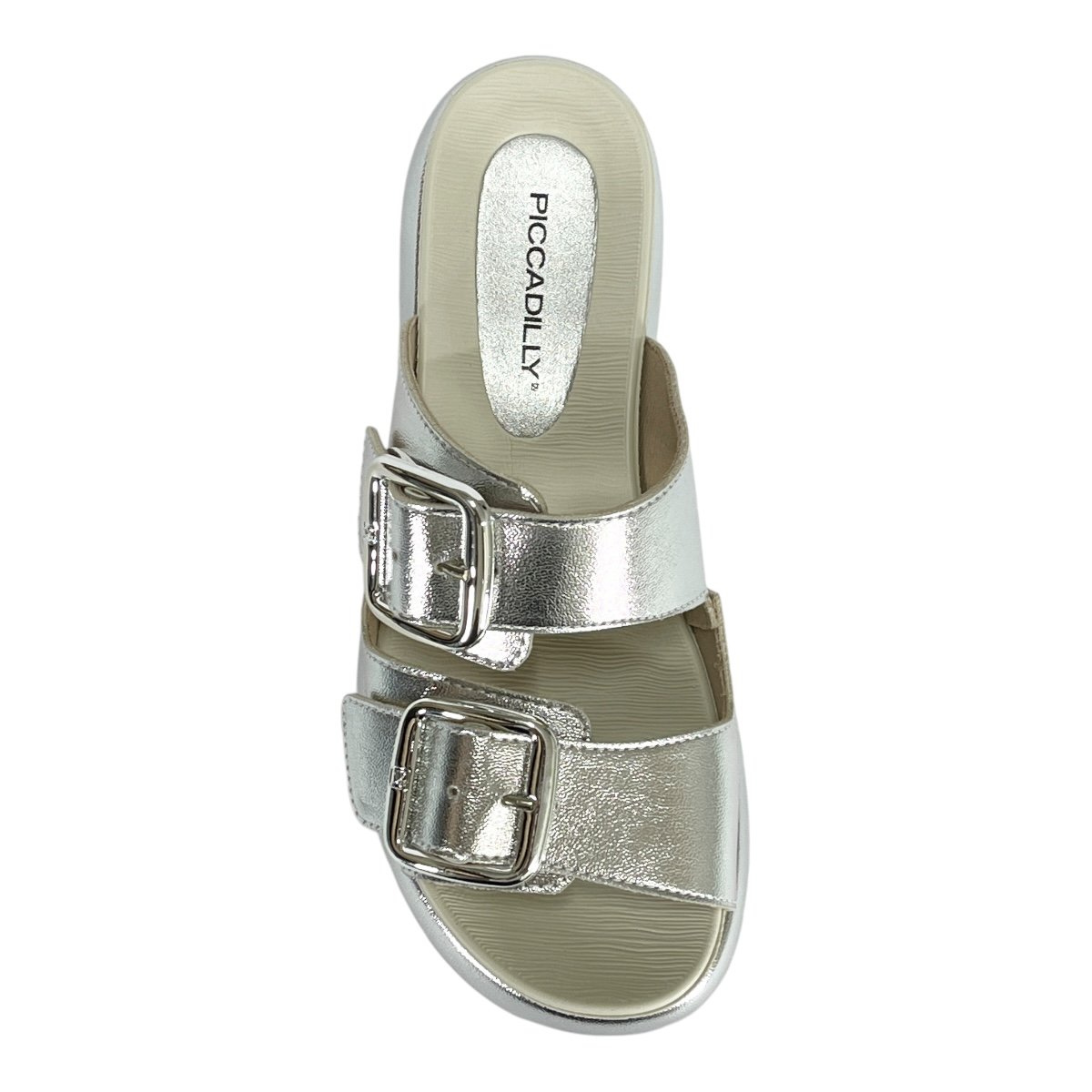 Tamanco Piccadilly Sol Plataforma 459002 Prata Prata 4