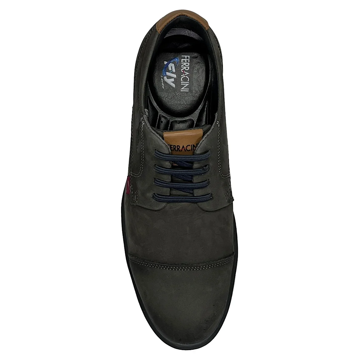 Sapato Ferracini Masculino Full Rustic 4961-696G Grey Preto 4