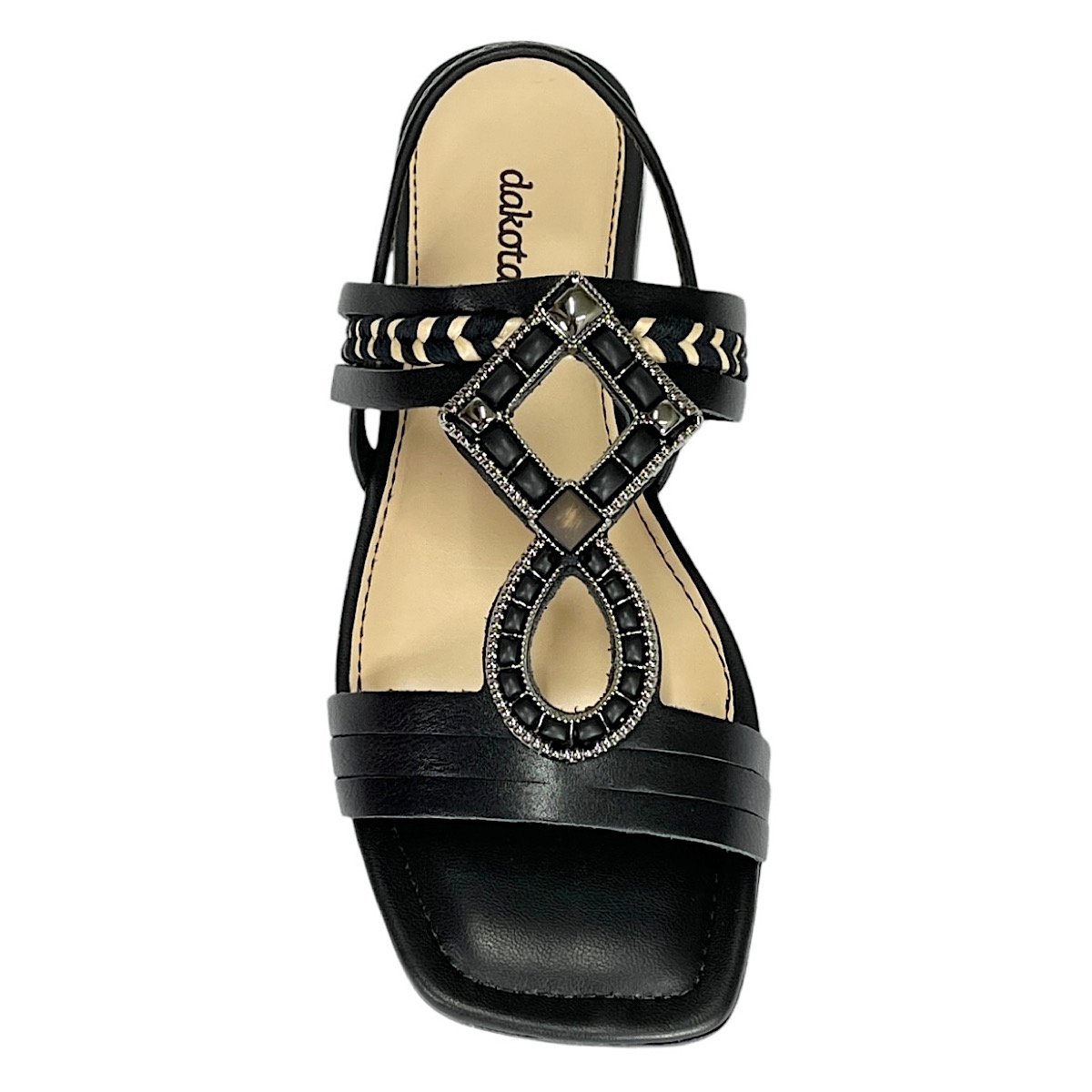 Sandália Dakota Feminina Rasteira Y7952 Preto Preto 4