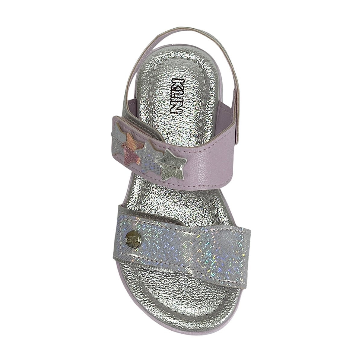 Sandália Klin Infantil Lolinha 421040 Prata/Lavanda Prata/Roxo 4