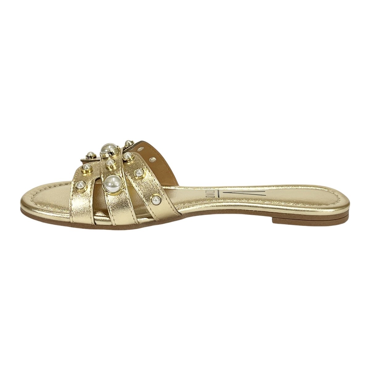Tamanco Vizzano Flat Pedraria 6371.181 Dourado Dourado 3
