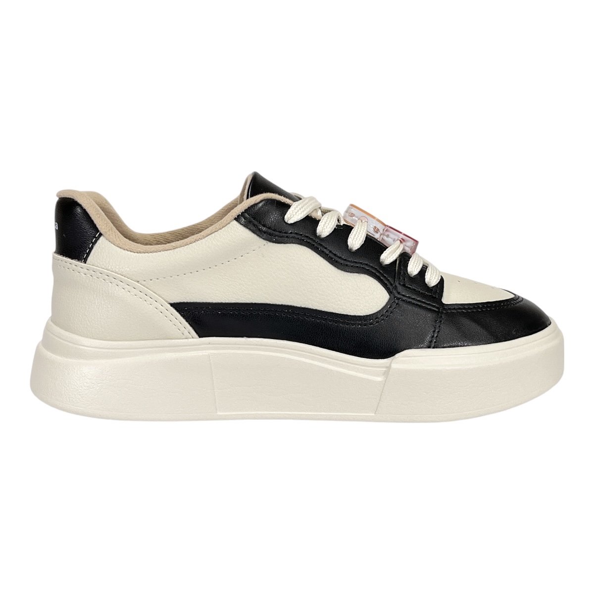Tênis Moleca Emoji Casual 5808.103 Off White/Preto Branco 2