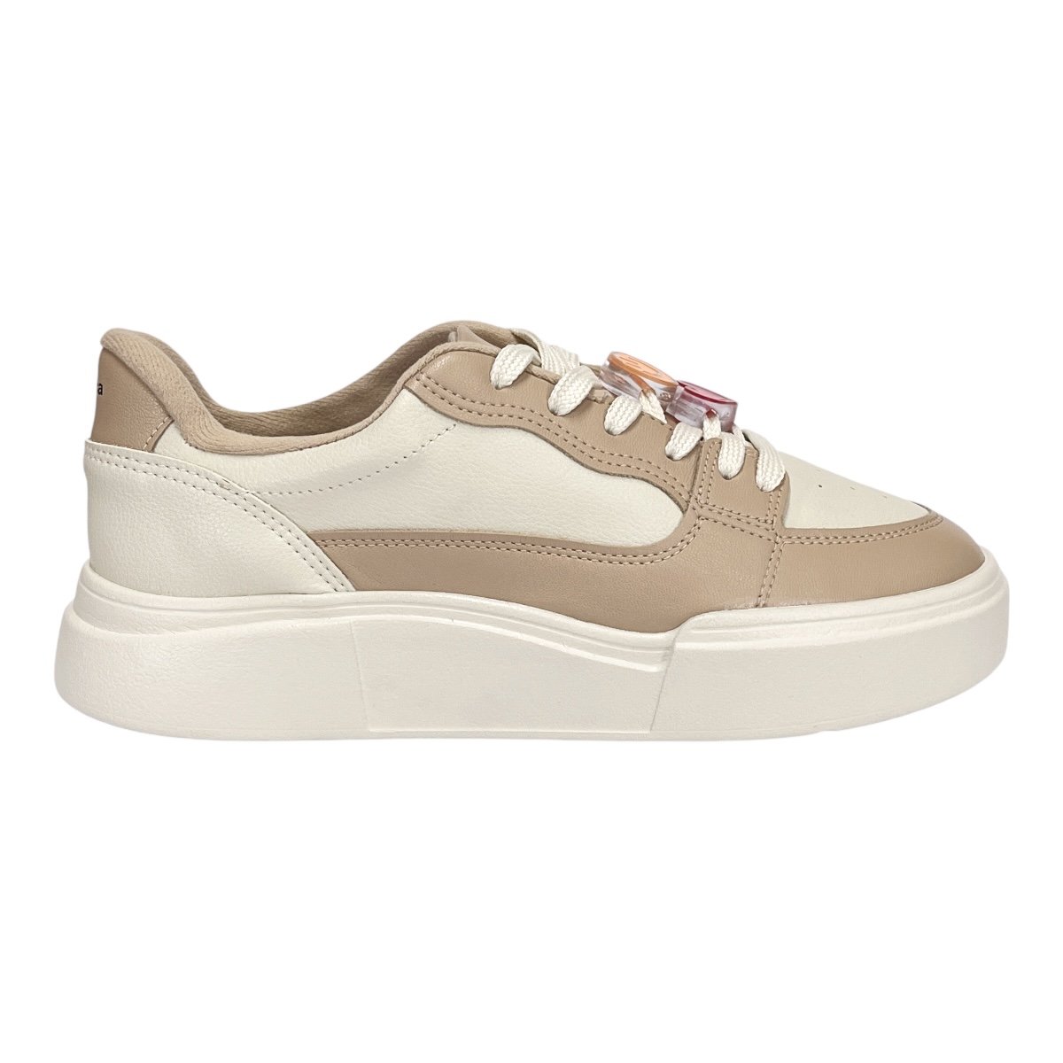 Tênis Moleca Emoji Casual 5808.103 Off White/Bege Bege 2