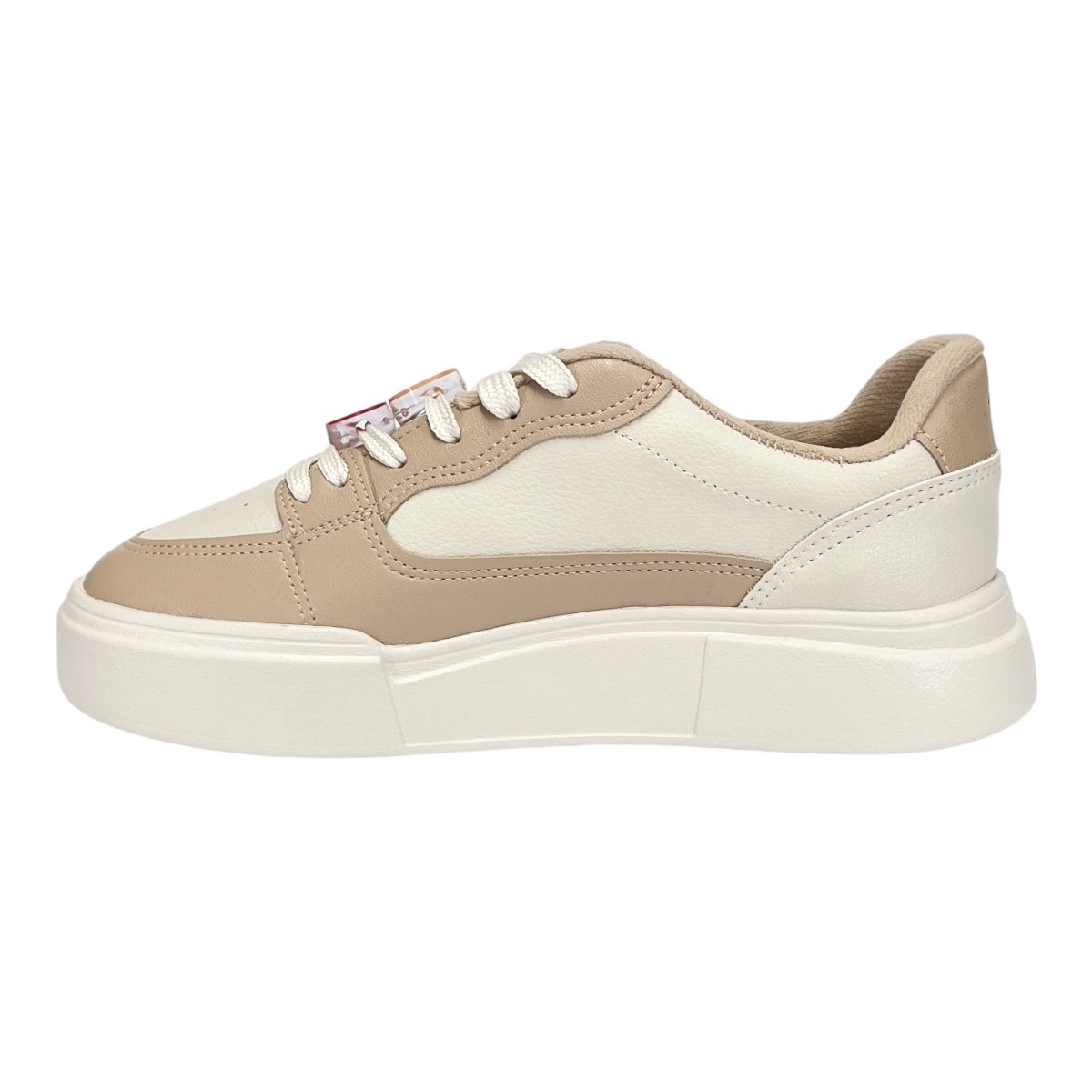Tênis Moleca Emoji Casual 5808.103 Off White/Bege Bege 3
