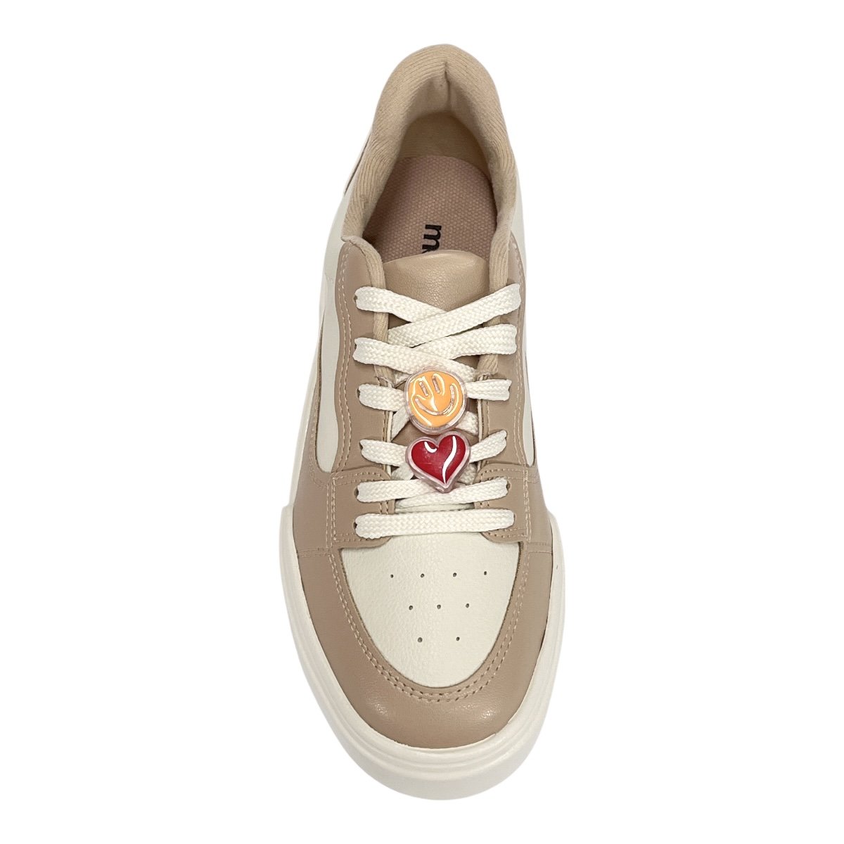 Tênis Moleca Emoji Casual 5808.103 Off White/Bege Bege 4