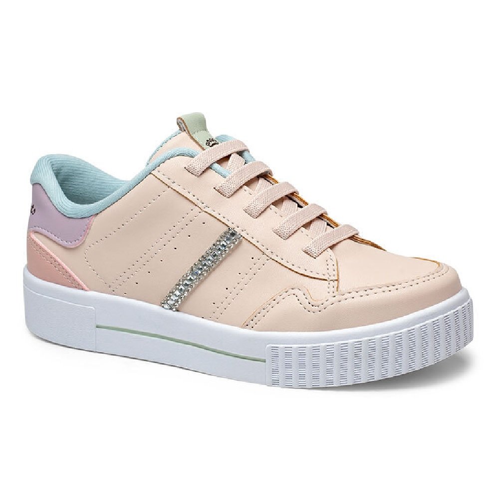 Tênis Pink Cats Infantil Casual V3303 Pétala Rosa 1