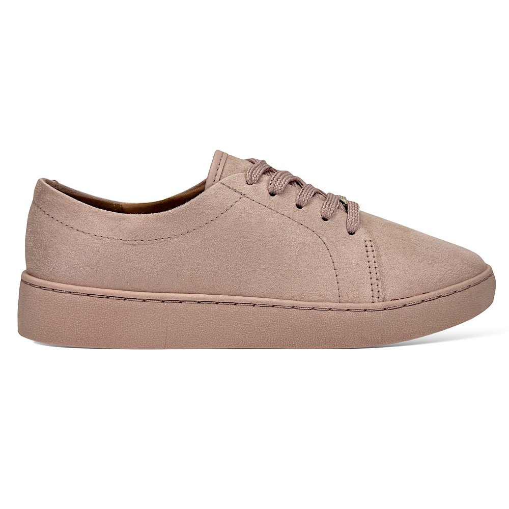 Tênis Vizzano Casual Camurça Rosa Marrom