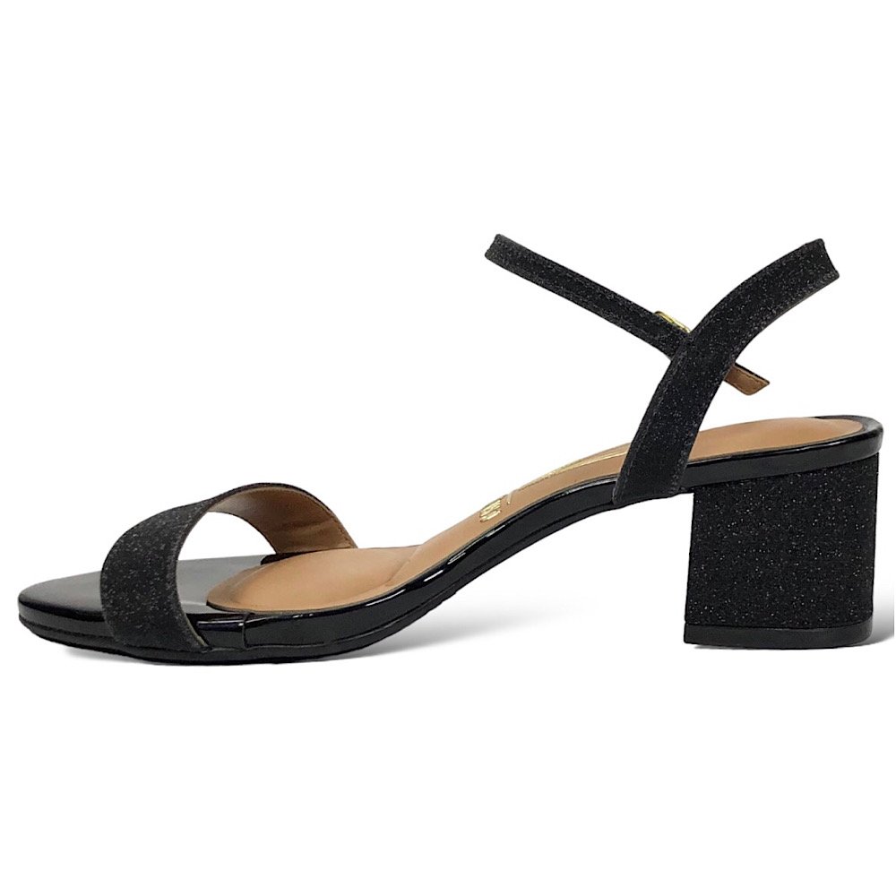 Sandália Vizzano Salto Bloco 6291.900 Preto Glitter Preto 3