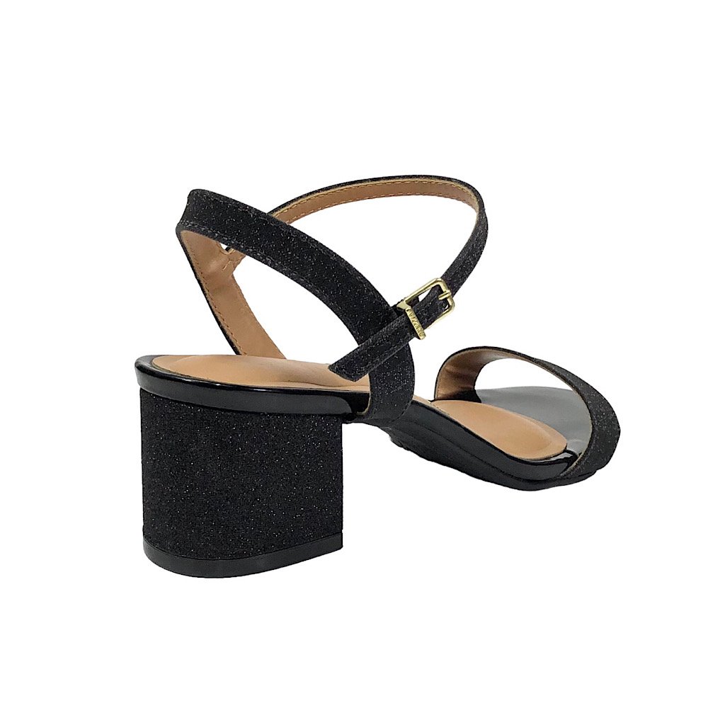Sandália Vizzano Salto Bloco 6291.900 Preto Glitter Preto 5