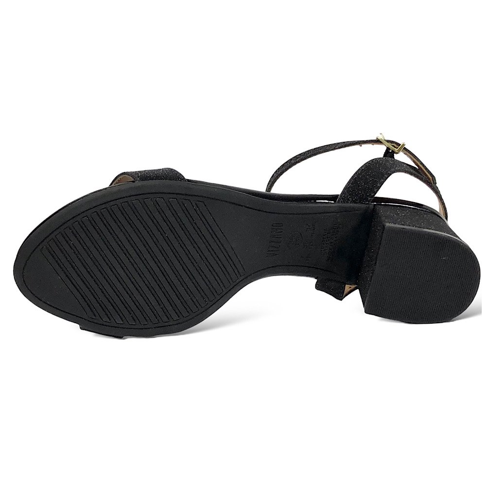 Sandália Vizzano Salto Bloco 6291.900 Preto Glitter Preto 6