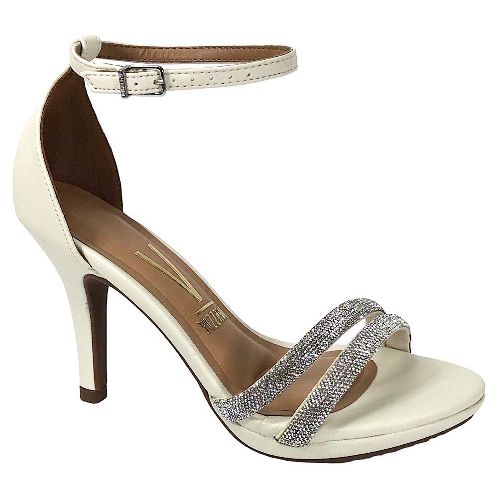 Sandália Vizzano Social Strass 6210.1037 Off White Branco 1