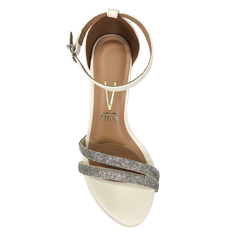 Sandália Vizzano Social Strass 6210.1037 Off White Branco 4