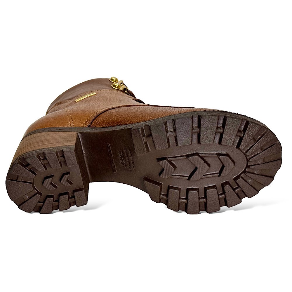 Bota Pegada Coturno Couro 281329-10 Terracota Marrom 6