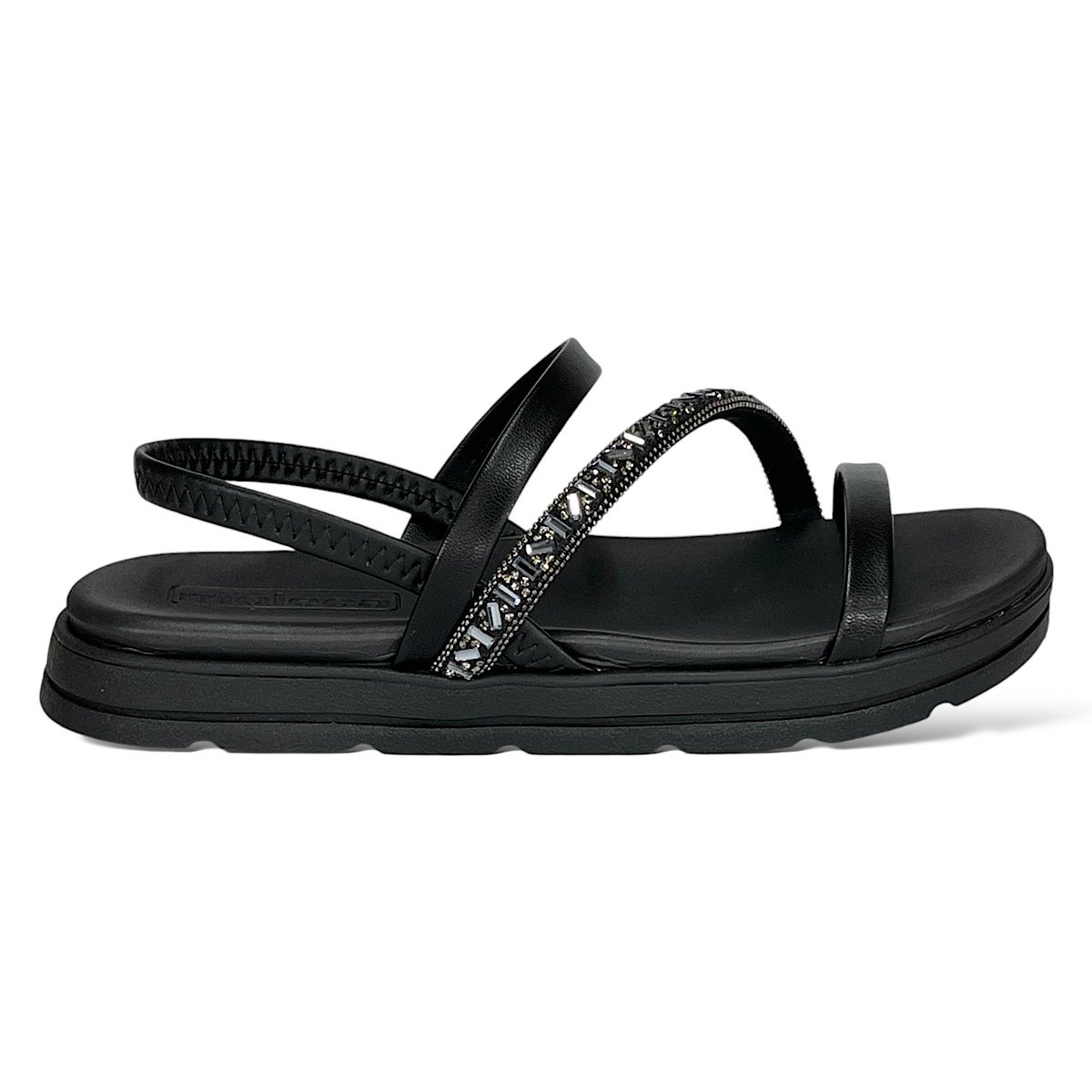 Sandália Moleca Flatform Casual 5490.104 Preto Preto 2
