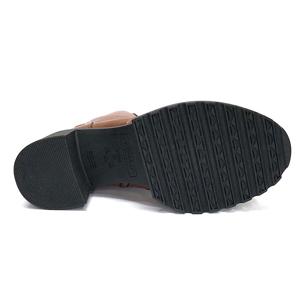 Bota Piccadilly Coturno Salto Bloco 753006 Camel Camel 6