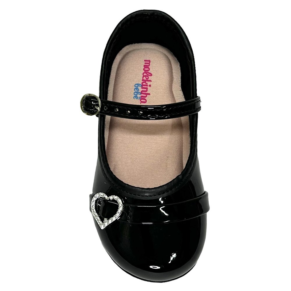 Sapatilha Molekinha Bebê 2106.1050 Preto Preto 4