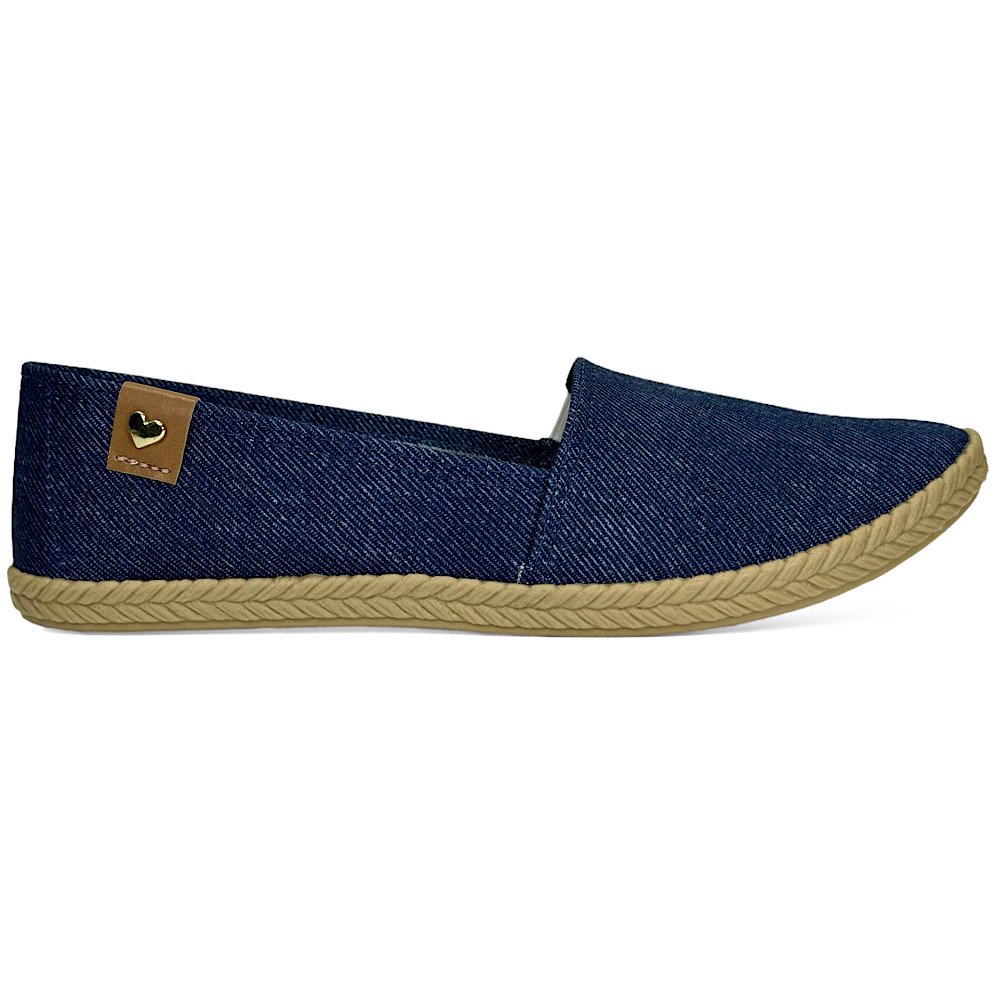 Sapatilha Moleca Alpargata 5287.210 Azul Jeans Marinho Azul 2