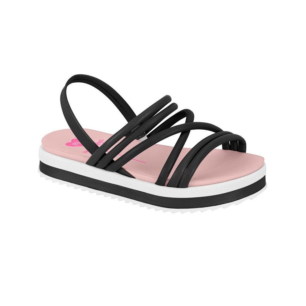 Sandália Molekinha Infantil Plataforma 2305.1547 Preto 1